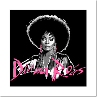 DIANA ROSS 80S GLAM STYLE Posters and Art